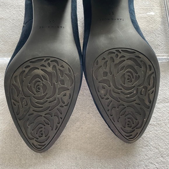 Taryn Rose Blue Suede Pumps with Block Heels - size 9.5 - Picture 5 of 6